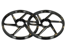 17 inch Fast Arrow Sport-1 5 star wheel 17x1.35 Puch Maxi *Exclusive* black with gold leaf (set)