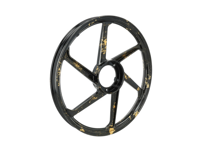 17 inch Fast Arrow Sport-1 stervelg 17x1.35 Puch Maxi *Exclusive* zwart met bladgoud (set) product