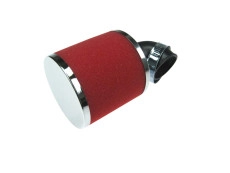 Air filter 35mm foam angled 90 degrees red 