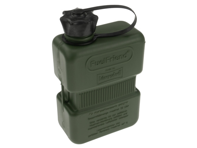 Bagagedrager houder met jerrycan Puch Maxi N / K links groen (1 liter) product