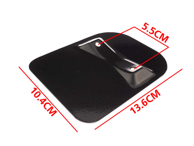 Licence plate holder universal steel with radius for mudguard mounting  product