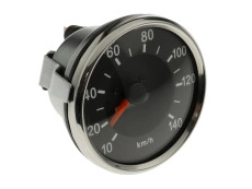 Speedometer kilometer 80mm chrome 140 km/h Puch Monza with large counter clock