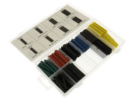 Electric cable heatshrink assortment set 5 colors 120-pieces