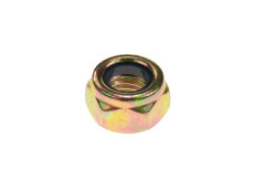 Self-locking nut M8x1.25 yellow galvanized