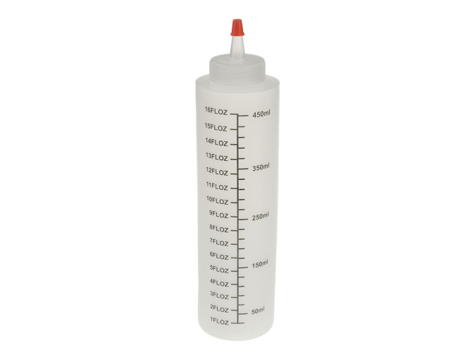 Maatbeker met spuit dop 450ml (handig voor ATF / bak olie) product