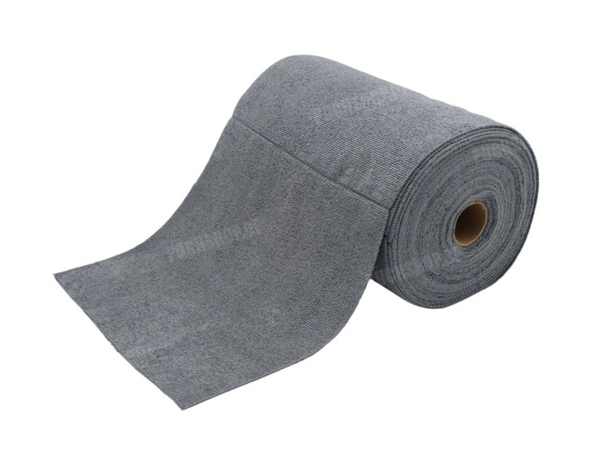 Microfibre cloth grey soft 30x30cm on roll - 75 pieces main