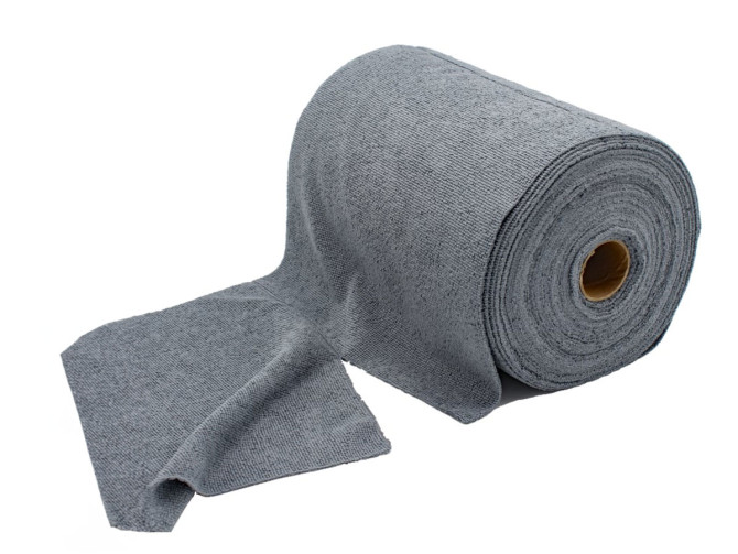 Microfibre cloth grey soft 30x30cm on roll - 75 pieces product