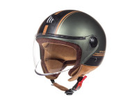 Helm MT Street S Entire mat groen / bruin (XS - XL)