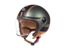 Helm MT Street S Entire mat groen / bruin (XS - XL)