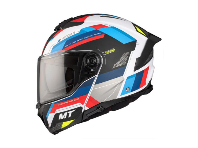 Helm MT Atom 2 SV System bast Matt Blau / Rot (S - XXL) product