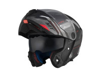 Helmet MT Atom 2 SV system bast matt black / red (S - XXL)