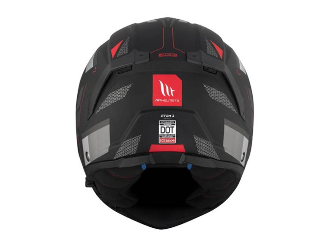 Helm MT Atom 2 SV systeem bast mat zwart / rood (S - XXL) product