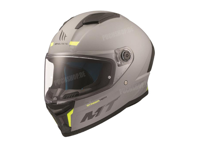 Helm MT Stinger 2 solid Matt Grau (S - XL) main