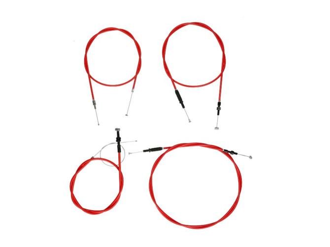 Cable Puch Maxi S / N complete set red DMP  product