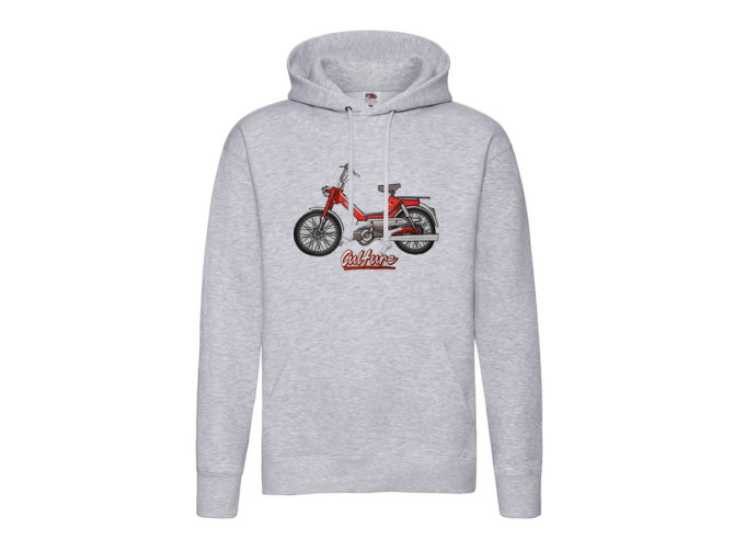 Geborduurde Premium Hoodie Puch Maxi Culture Heather grijs  product