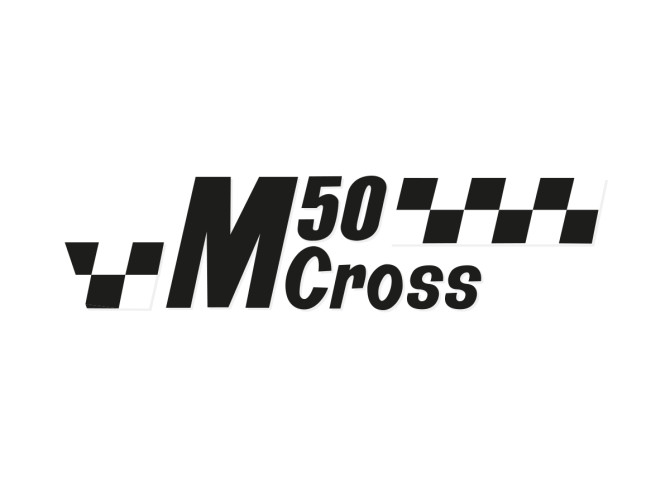 Sticker Puch M50 Cross zwart / wit product