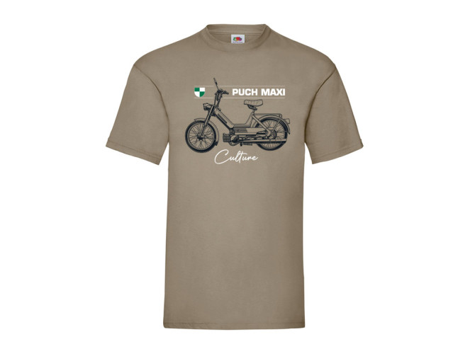 T-shirt Puch Maxi N Culture Retro line art Khaki (S-XXL) product