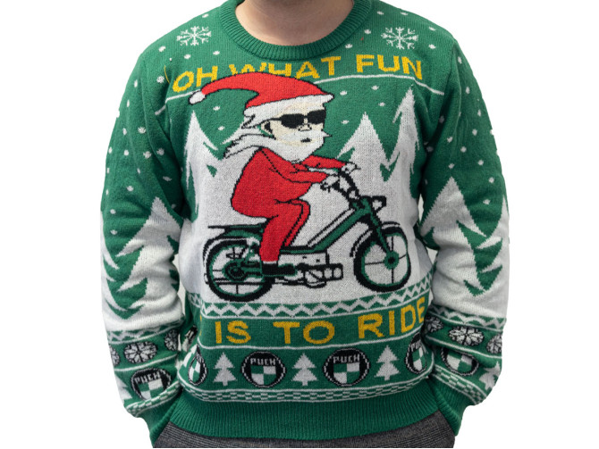 Ugly Christmas sweater Puch " Oh what fun it is to ride" product