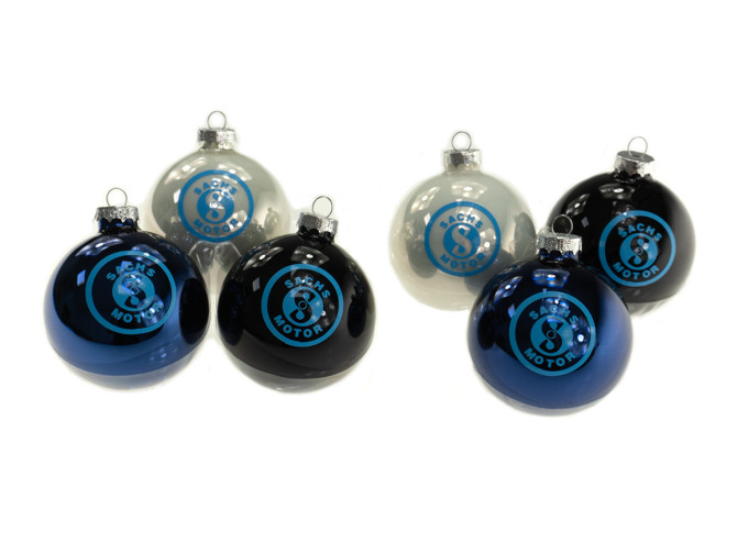 Kerstballen met Sachs logo set product