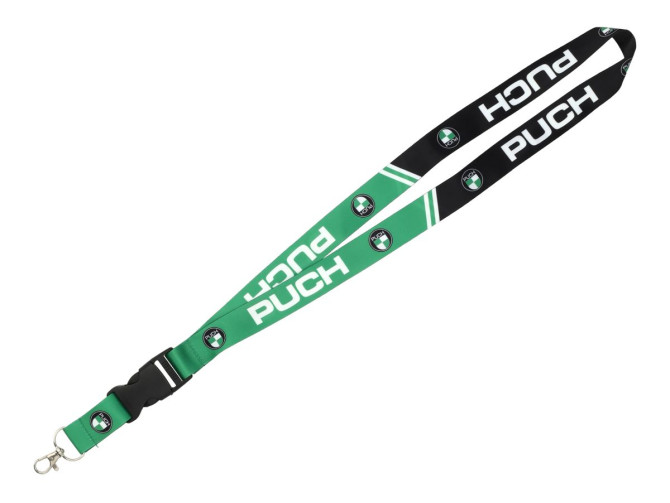 Keycord met Puch logo groen / zwart product