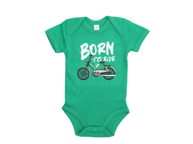 Puch Strampler Baby "Born to Ride" Grün 0-3 Monate product