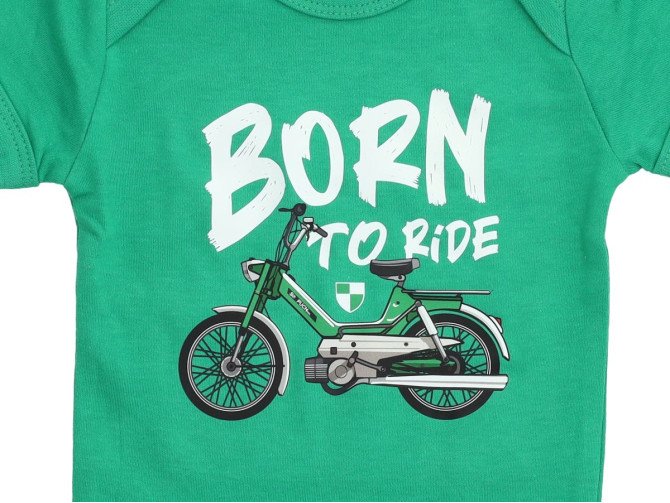 Puch Strampler Baby "Born to Ride" Grün 0-3 Monate product