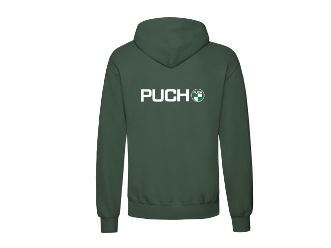 Hoodie Puch logo en mouwbedrukking groen (S-XXXL) product