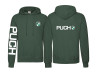 Hoodie Kapuzenpullover Puch Logo und Ärmeldruck Grün (S-XXXL) thumb extra