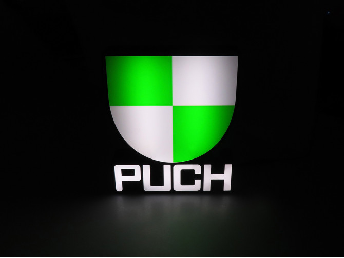 LED-Logo-Lampe / Leuchtkasten Puch 3D 22x18,5cm product