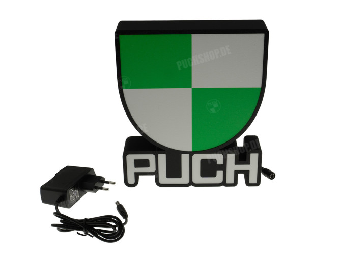 LED logo lamp / light box Puch 3D 22x18.5cm main