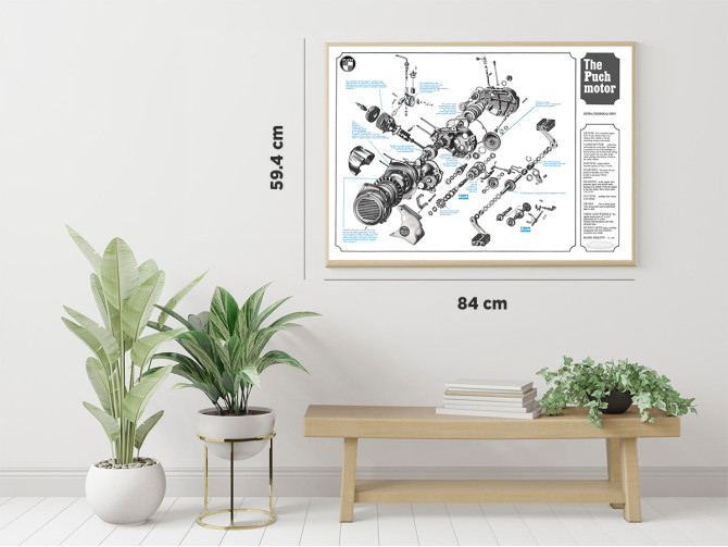 Poster "The Puch Motor" A1 (59,4x84cm) product