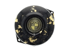 Flywheel cover Puch Maxi E50 / Z50 / ZA50 *Exclusive* black with gold leaf and RealMetal emblem