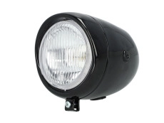 Headlight egg-model 130mm GUIA large model gloss black 