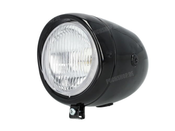 Headlight egg-model 130mm GUIA large model gloss black  main