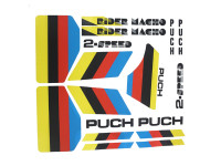 Stickerset Puch Rider Macho 2-Speed white