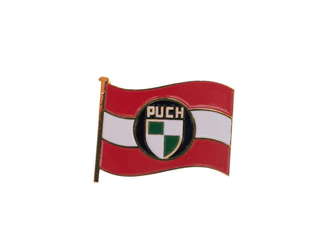 Flag emblem Puch Austria Realmetal sticker product