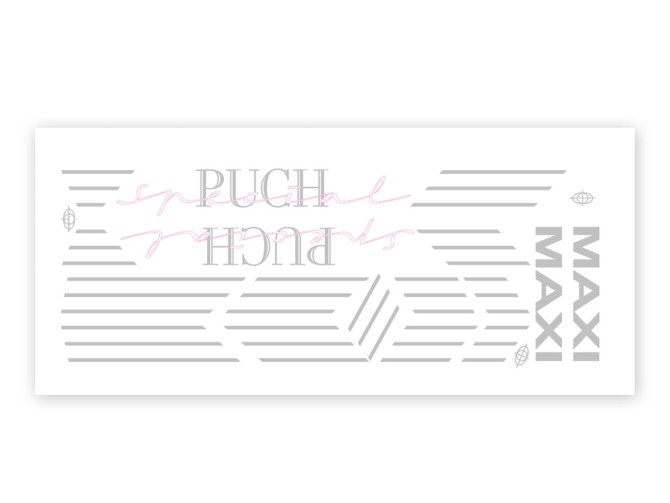 Stickerset Puch Maxi Special silver product