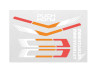 Sticker set Puch Maxi Starlet orange / red / white complete thumb extra