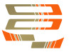 Puch Maxi frame stickerset in Metallic Gold / Orange thumb extra