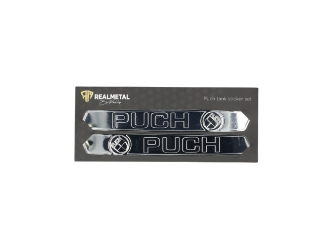 RealMetal® Puch Maxi Tank sticker set Chrome color 2024 Edition product