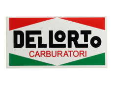 Sticker Dellorto Carburatori large 63x122mm universal