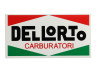 Sticker Dellorto Carburatori groot 63x122mm universeel thumb extra