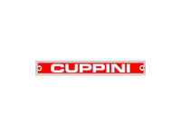 Sticker Cuppini (stuur) Chroom 85x11mm