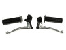 Handle set left / right black NTS A-quality (brake light) thumb extra