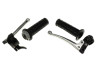 Handle set left / right black NTS A-quality (brake light) thumb extra