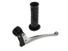 Handle set left / right black NTS A-quality (brake light) thumb extra