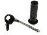 Handle set left / right black NTS A-quality (brake light) thumb extra