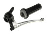 Handle set left / right black NTS A-quality (brake light) thumb extra