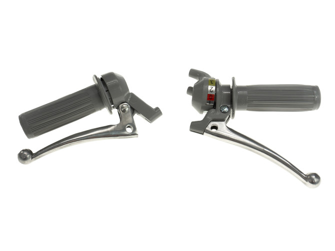 Handle set left/right shift handle 3-speed grey NTS A-quality product