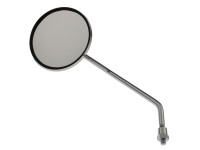 Mirror round M8 chrome left side (with E4 mark)